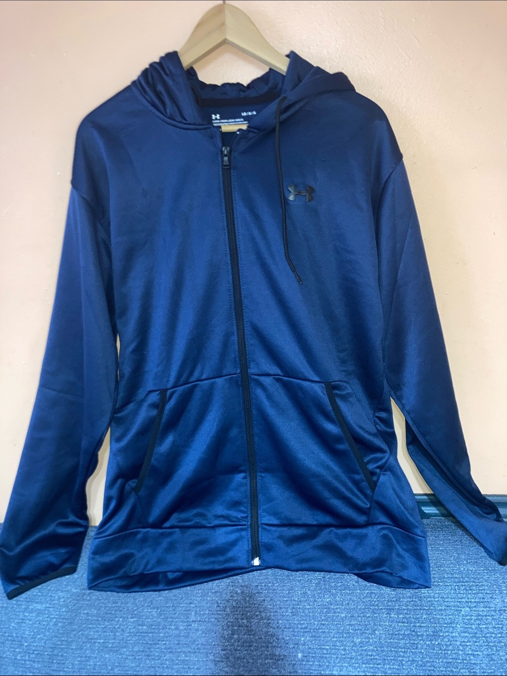 Under Armour Deep Navy Blue Zip-Up Hooded Jacket